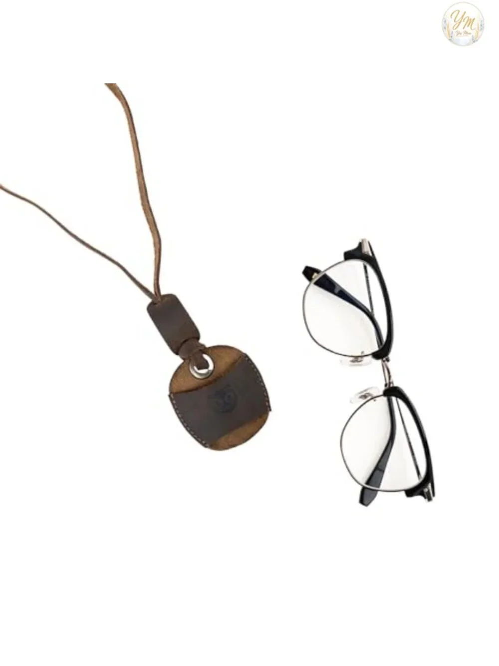 Eyeglasses Holder Sunglasses Case Full Grain Leather Handmade Neck Strap